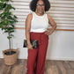 Pleated Pants Burgundy
