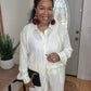 Cream Pleated Set