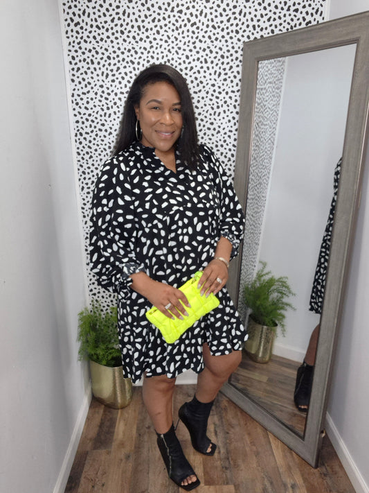 Black & Ivory Animal Print