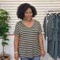 Olive V-Neck Tee