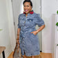 Denim Button Down Dress