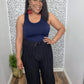 Pleated Pants Black