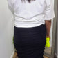 Black Ruched Skirt