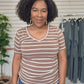 Mocha V-Neck Top