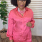 Pink Satin Pants Set