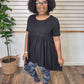 Black Empire Waist