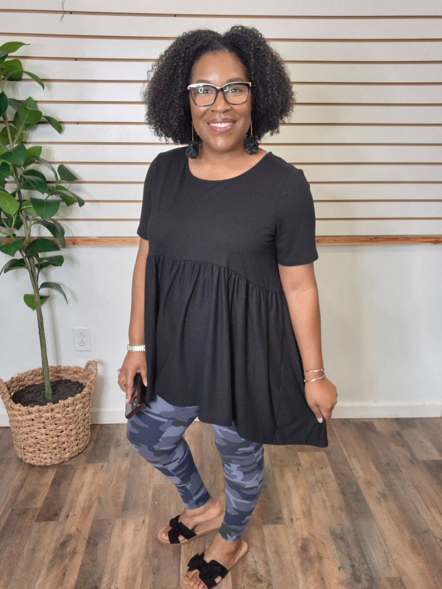 Black Empire Waist