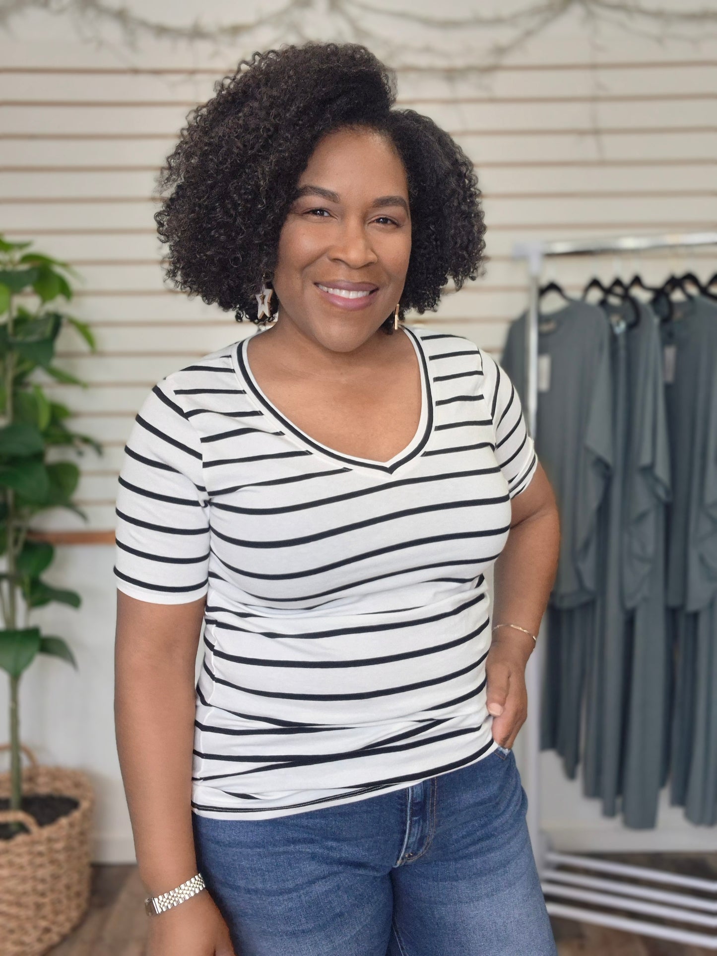 Ivory & Black Top