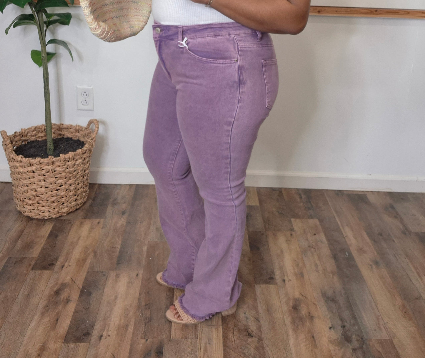 Purple Flare Jeans