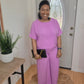 Mauve Woven Set