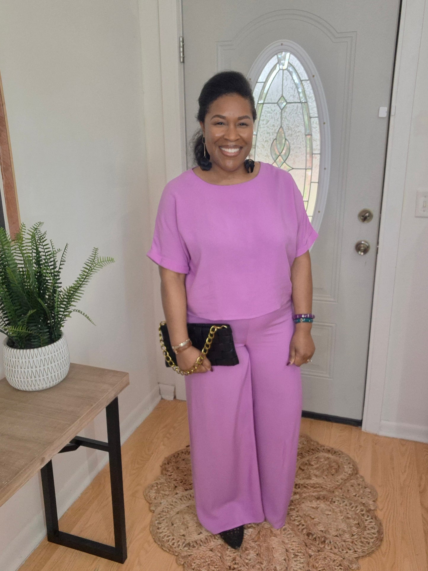 Mauve Woven Set