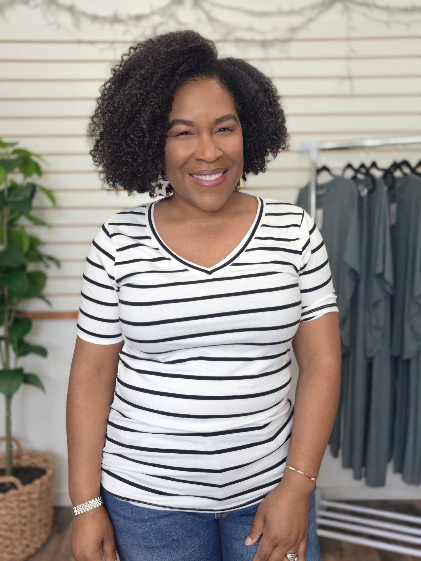 Ivory & Black Top