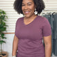 Plum V-Neck Top