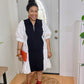 Puff Sleeve Midi Dress