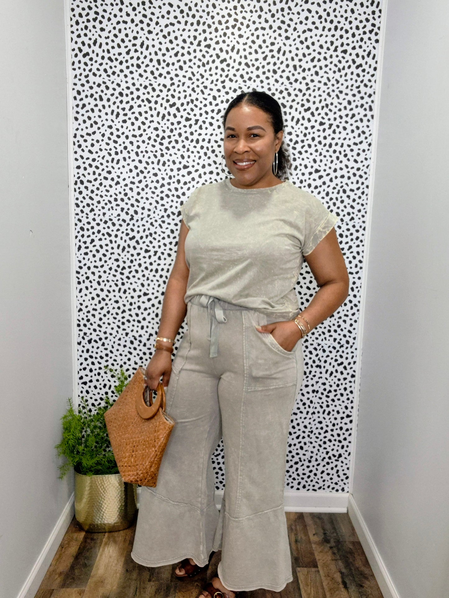 Acid Wash Flare Set