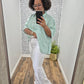 Frayed White Jeans