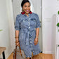 Denim Button Down Dress