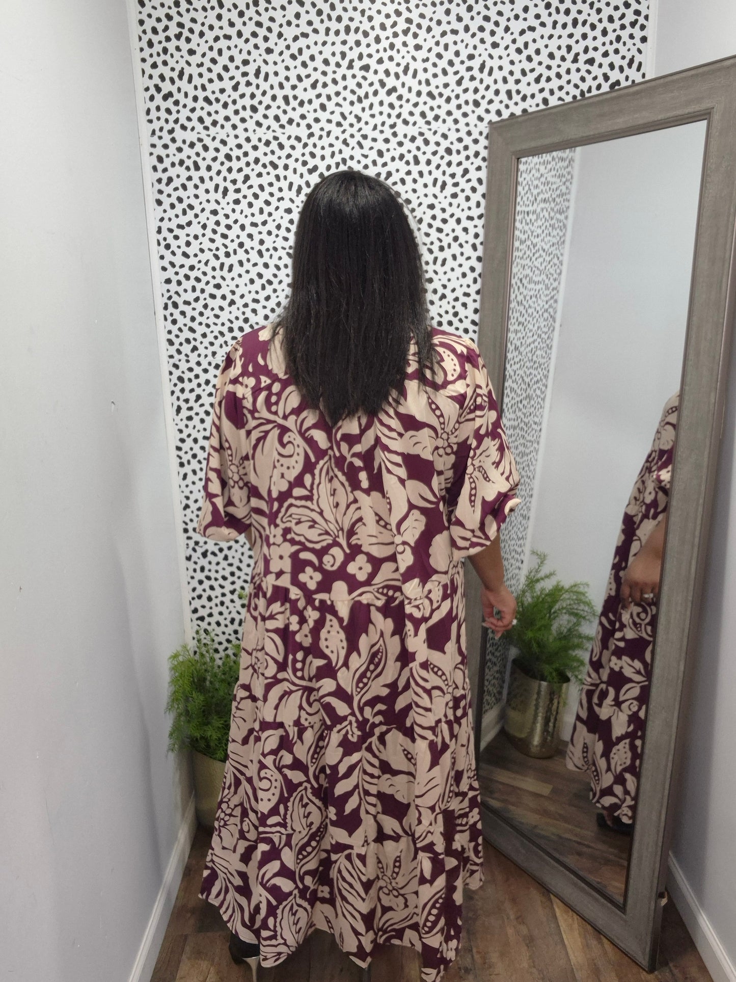Floral Print Midi