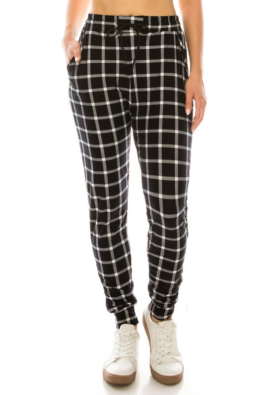 Plaid Printed Joggers (Copy)