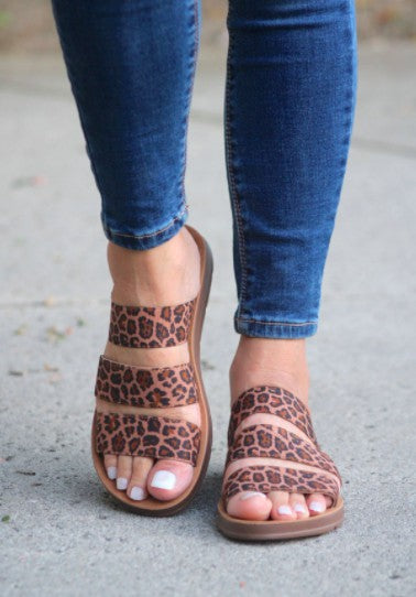 Leopard Sandals