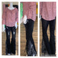 Dark Wash Fringe Jeans