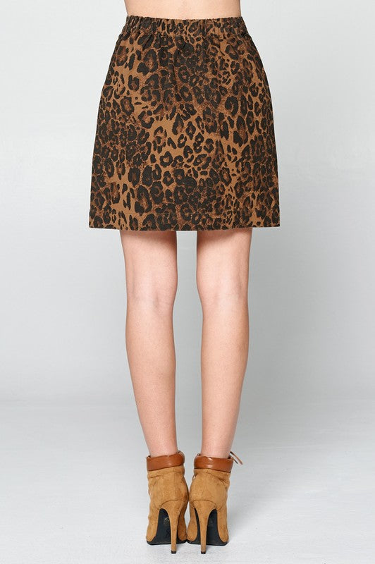 Button-Down Mini Skirt