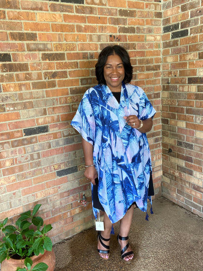 Leaf Printed Kimono