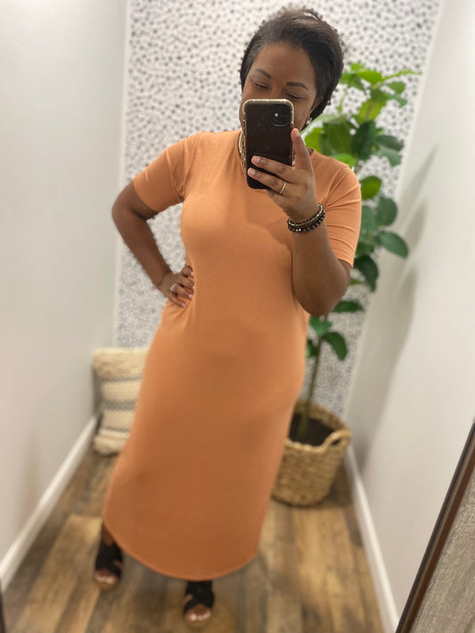 Butter Orange Maxi Dress