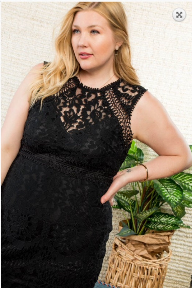 LACE BLACK DRESS