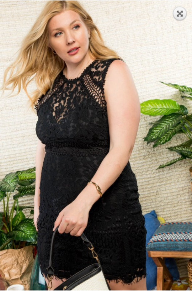 LACE BLACK DRESS