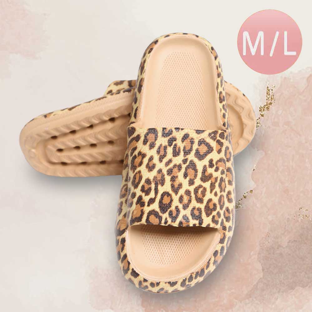 Leopard Slide Flats