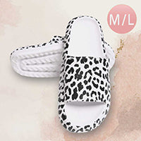 Leopard Slide Flats