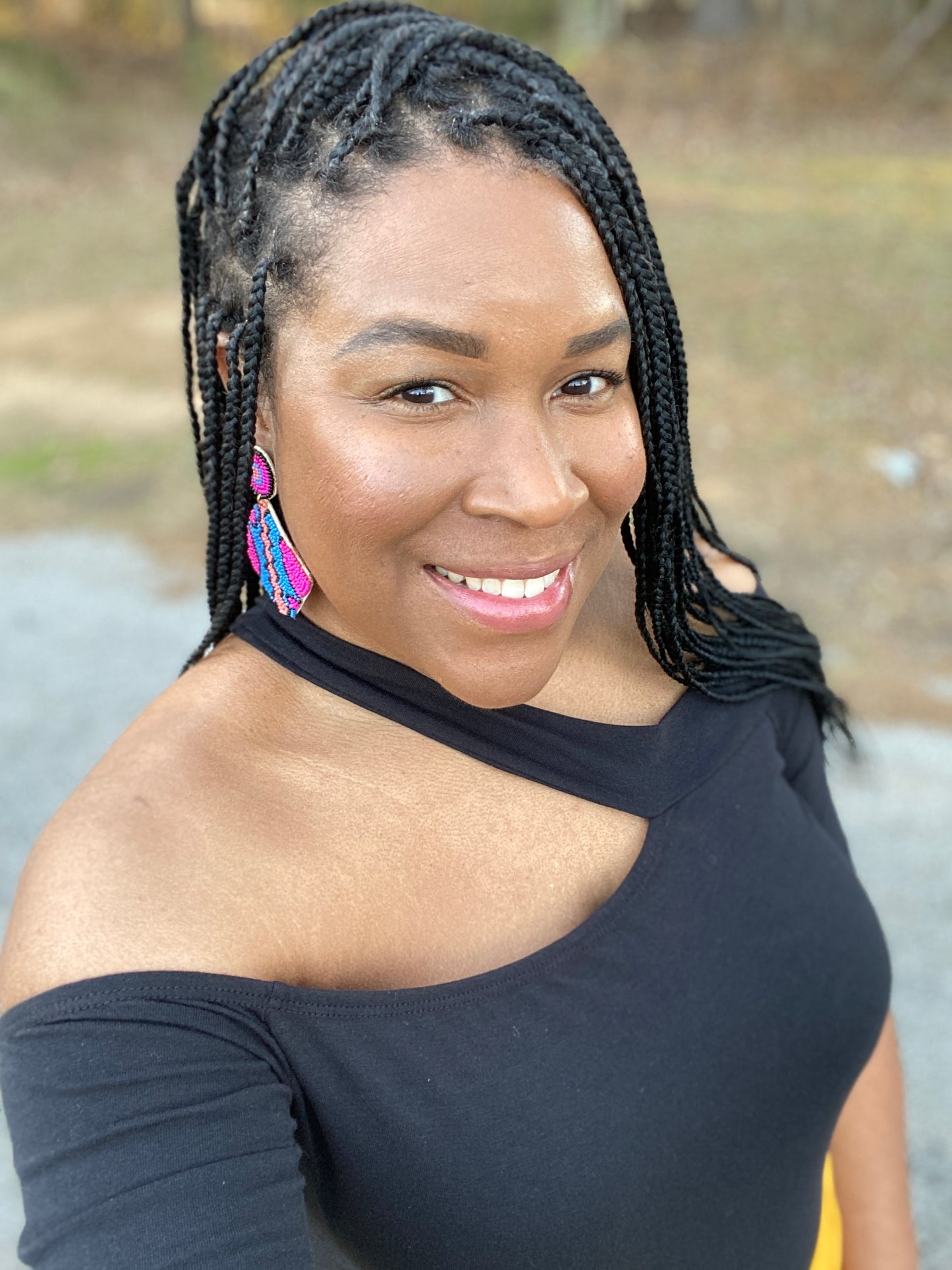 Black Off Shoulder Top