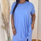 Spring Blue Maxi Dress