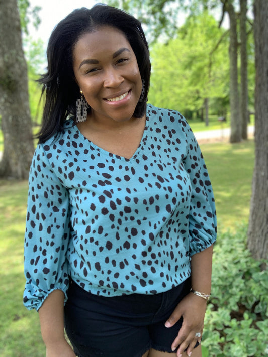 Dalmation Crepe Top
