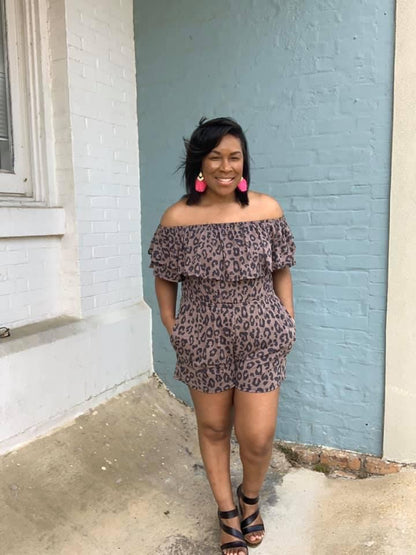 Leopard Romper