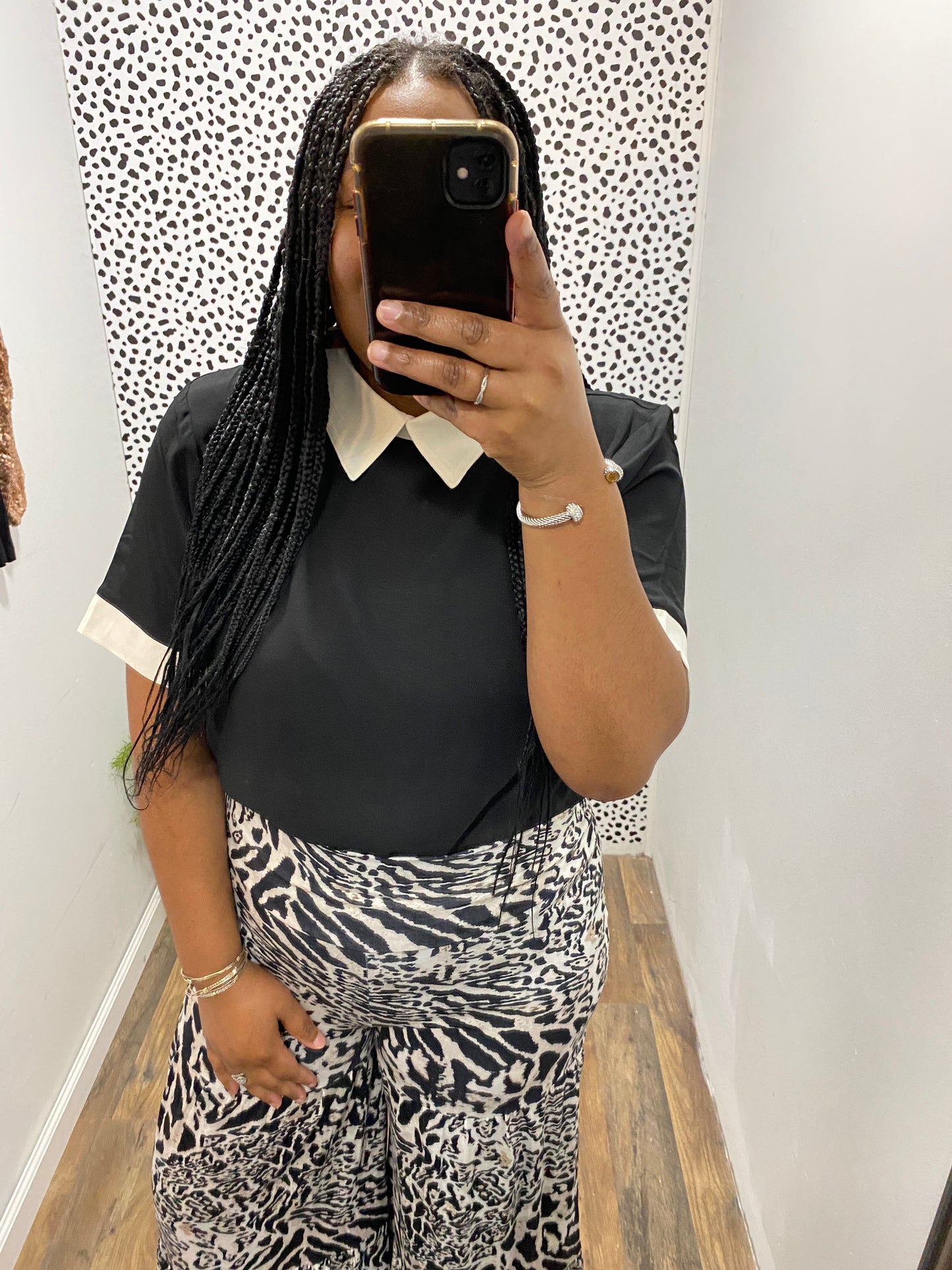 Color Contrast Blouse
