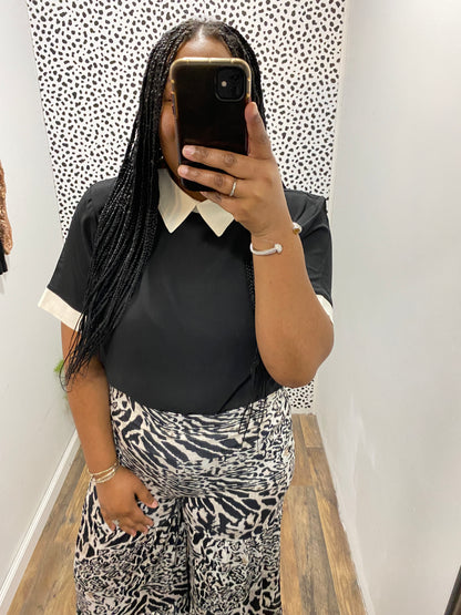 Color Contrast Blouse