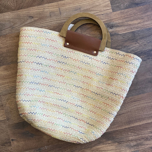 Wooden Handle Tote
