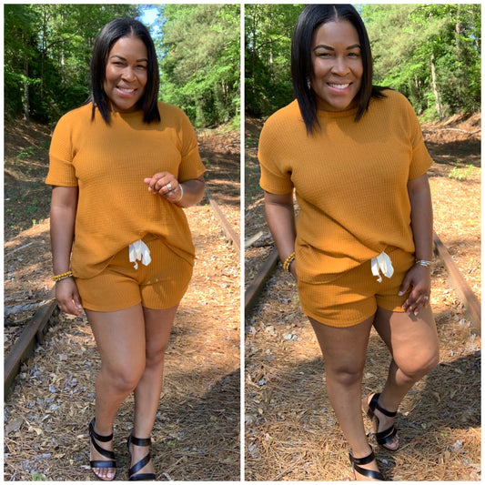 Mustard Short Set