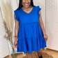 Ruffle Sleeve Mini Dress