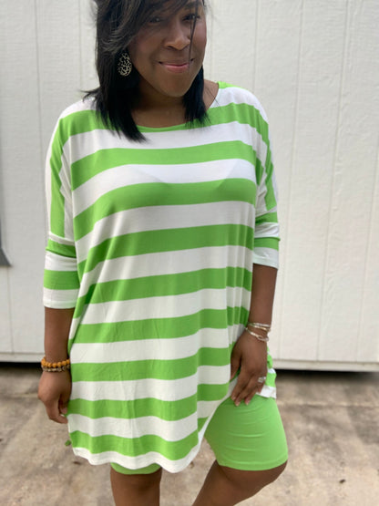 Green Biker Shorts