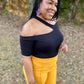 Black Off Shoulder Top