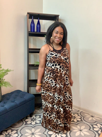 Leopard Cami Maxi