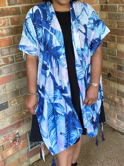 Leaf Printed Kimono