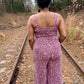 Leopard Smocked Jumpsuit