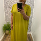 Olive Side Slit Maxi Dress