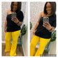 Mustard Bell Bottoms