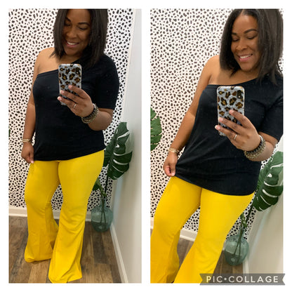 Mustard Bell Bottoms