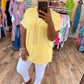 Soft Yellow Tunic Top
